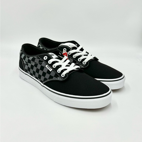 NEW Vans Atwood Checker Dot Black White Canvas Skate Shoe Men’s size 11 - Picture 2 of 13